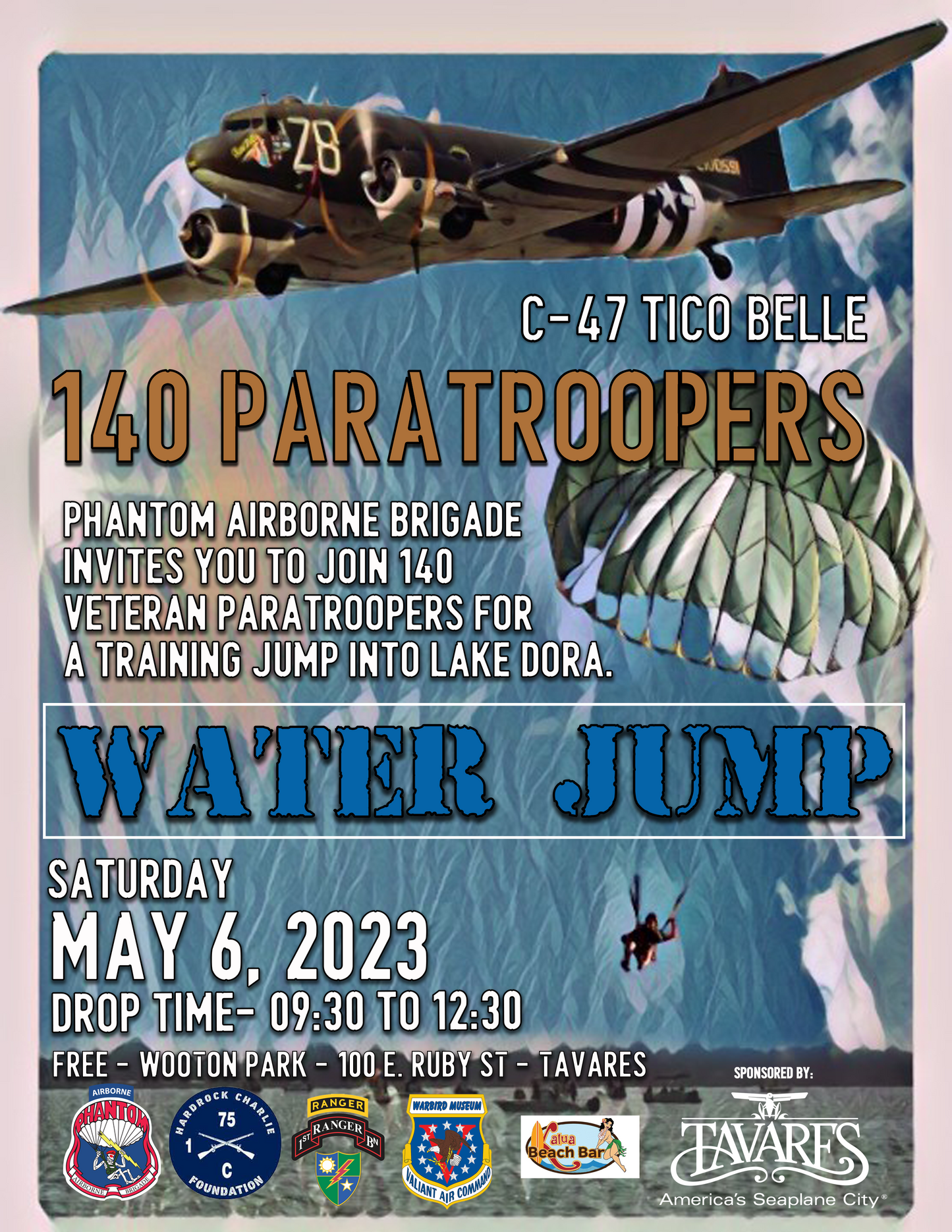 May Water Jump Event Poster 2023