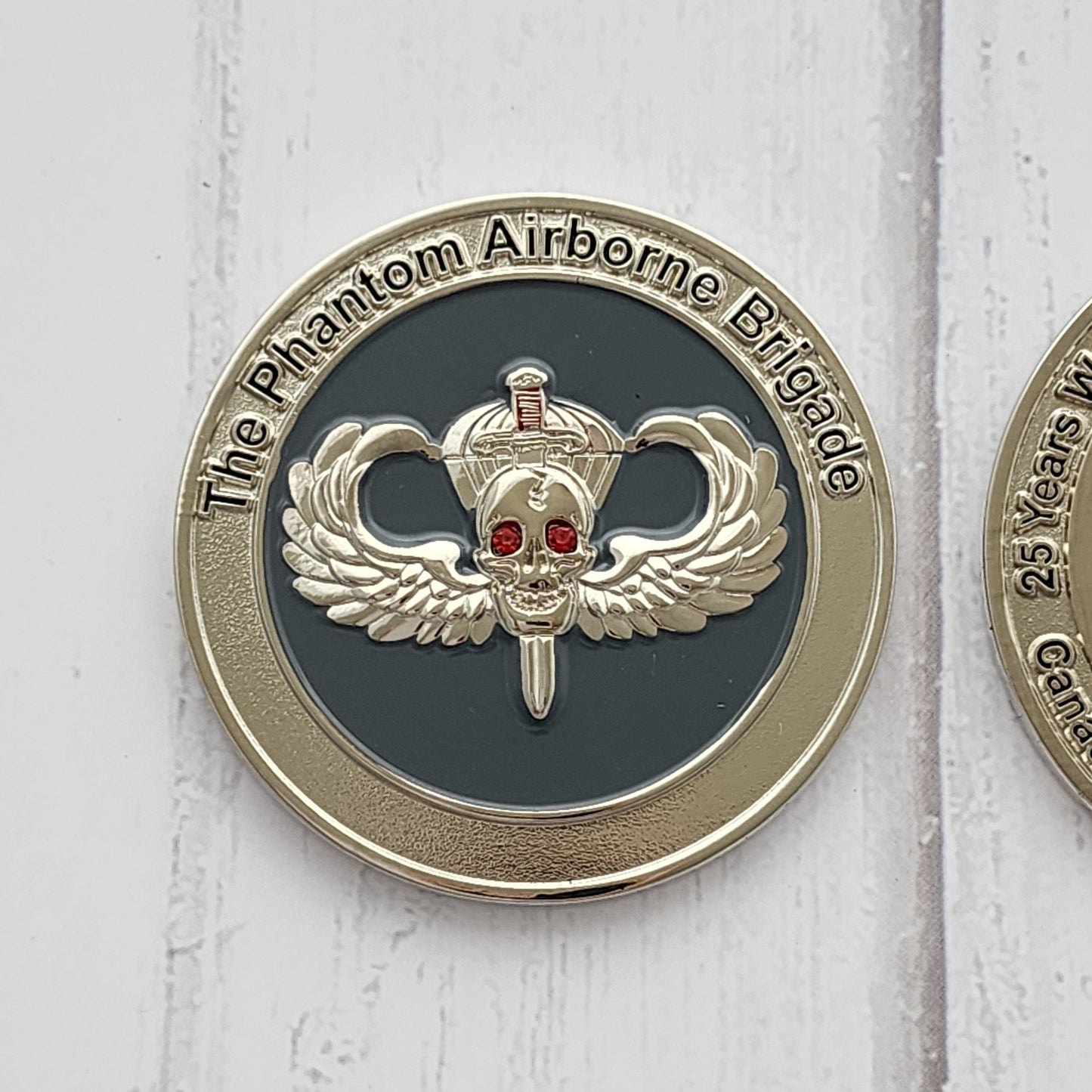 Phantom Airborne Brigade Canadian Paratrooper Challange Coin