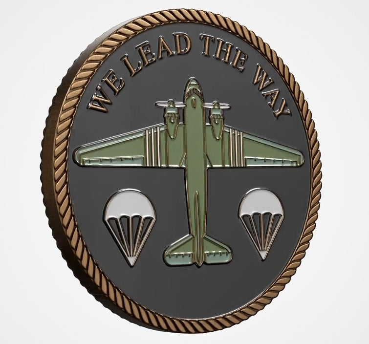 Phantom Airborne Brigade C-47 Challenge Coin