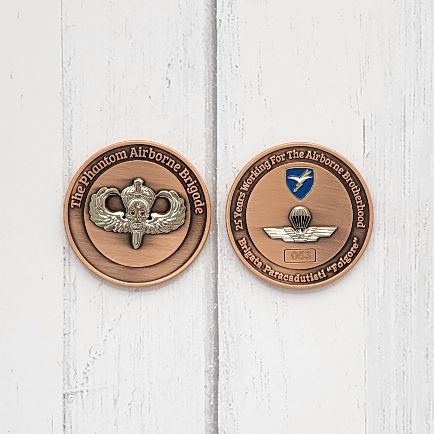 Phantom Airborne Brigade Italian "Folgore" Challange Coin