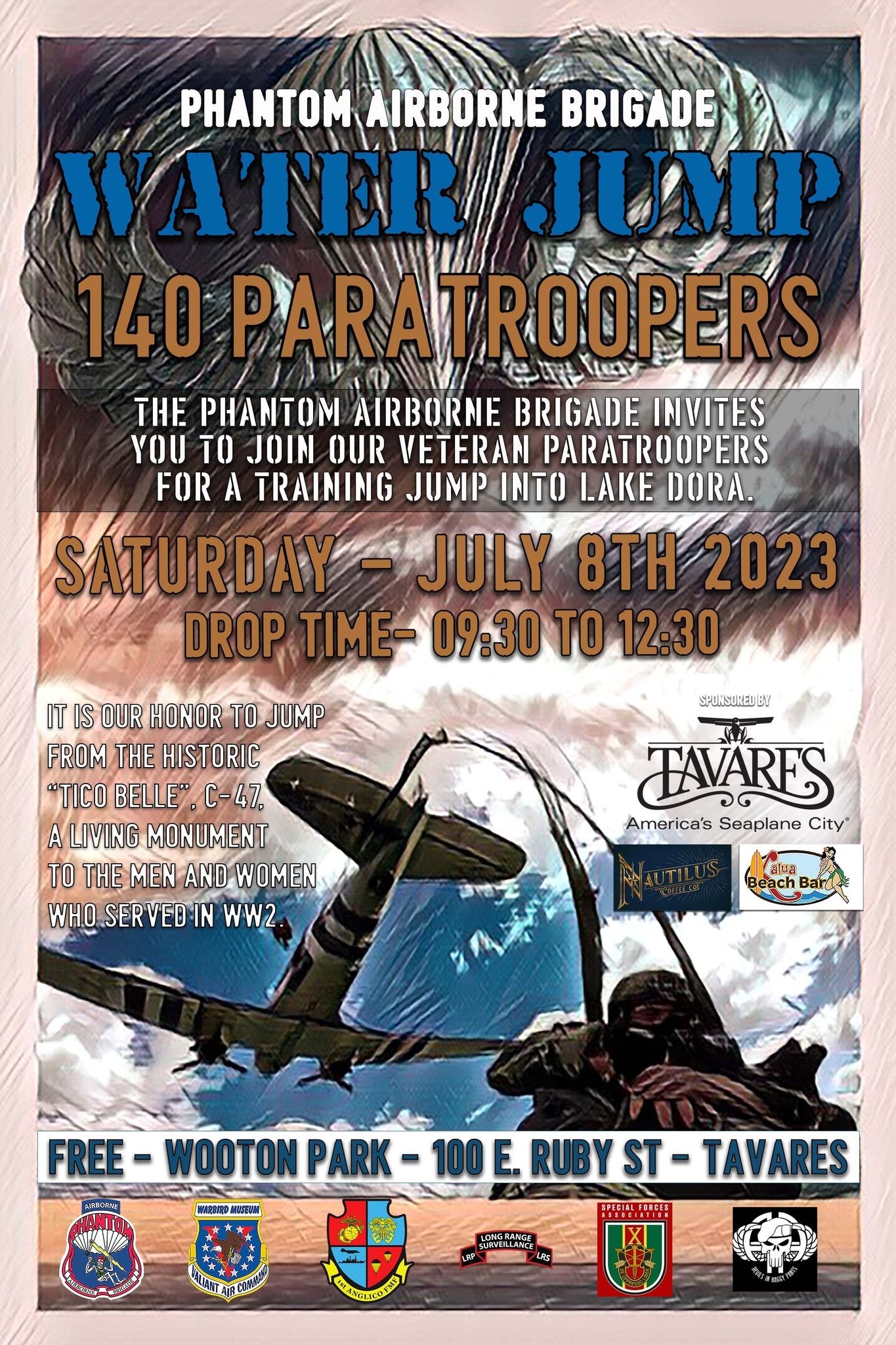 July Water Jump Poster