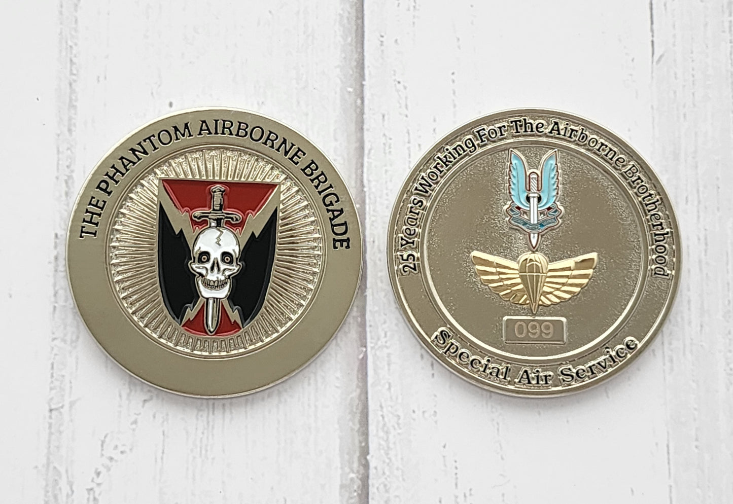 Phantom Airborne Brigade Special Air Service Challange Coin