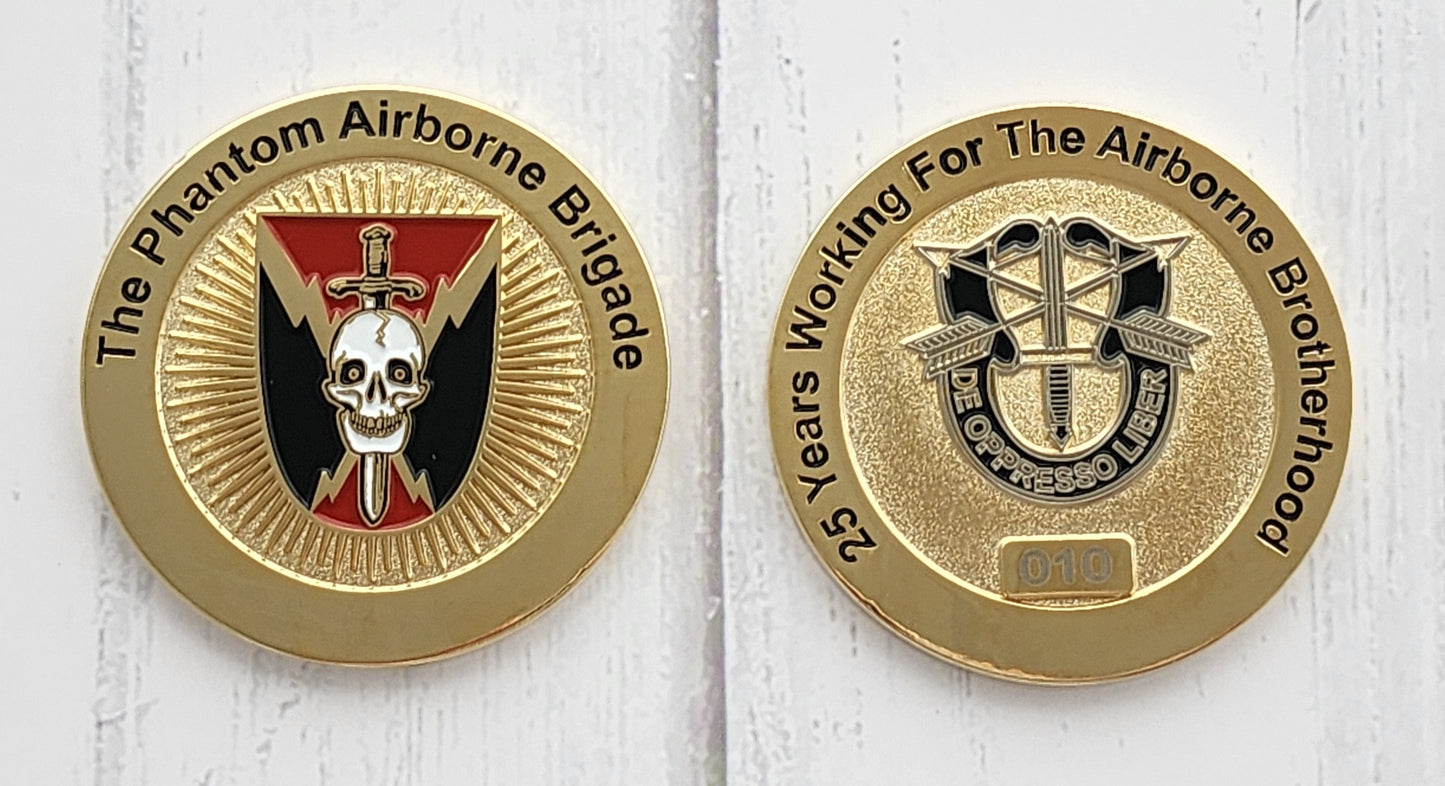 Phantom Airborne Brigade Special Forces Challange Coin