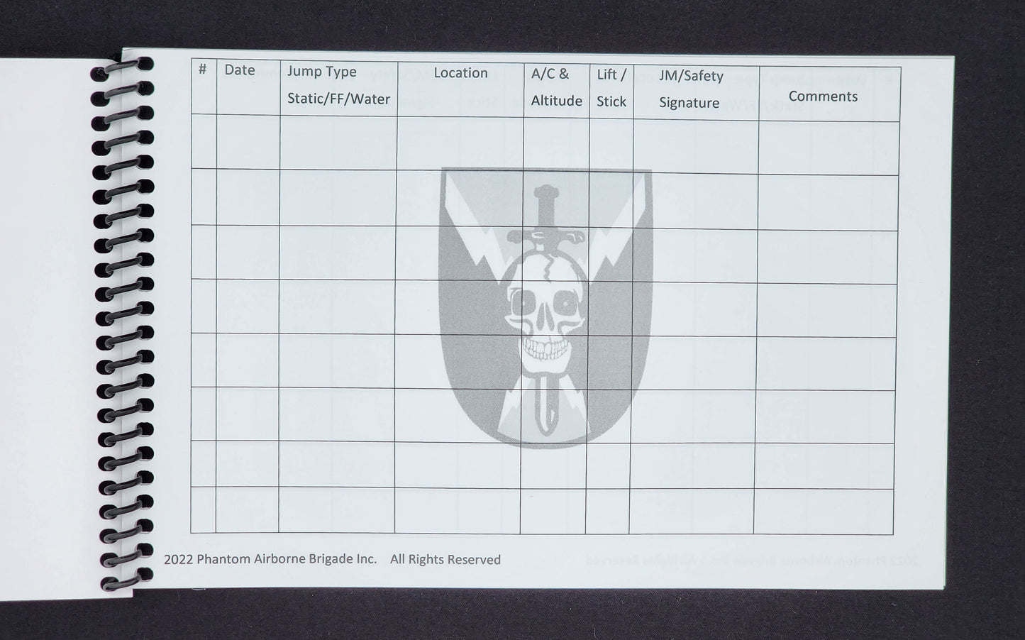 PAB Jump Logbook