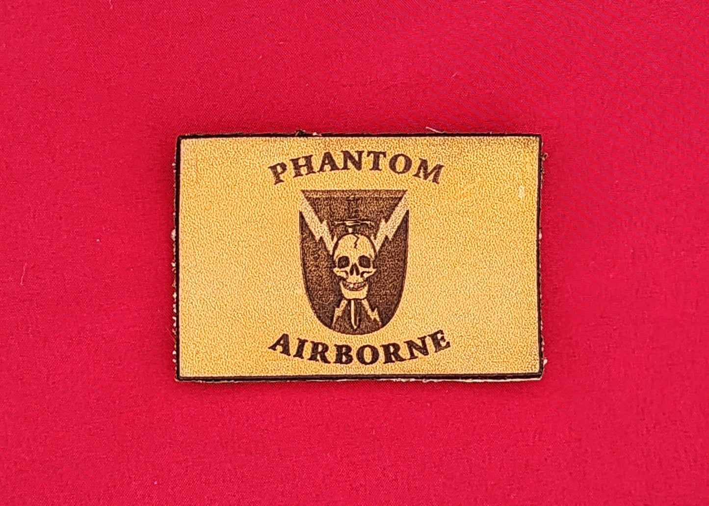 Phantom Airborne Leather Patch