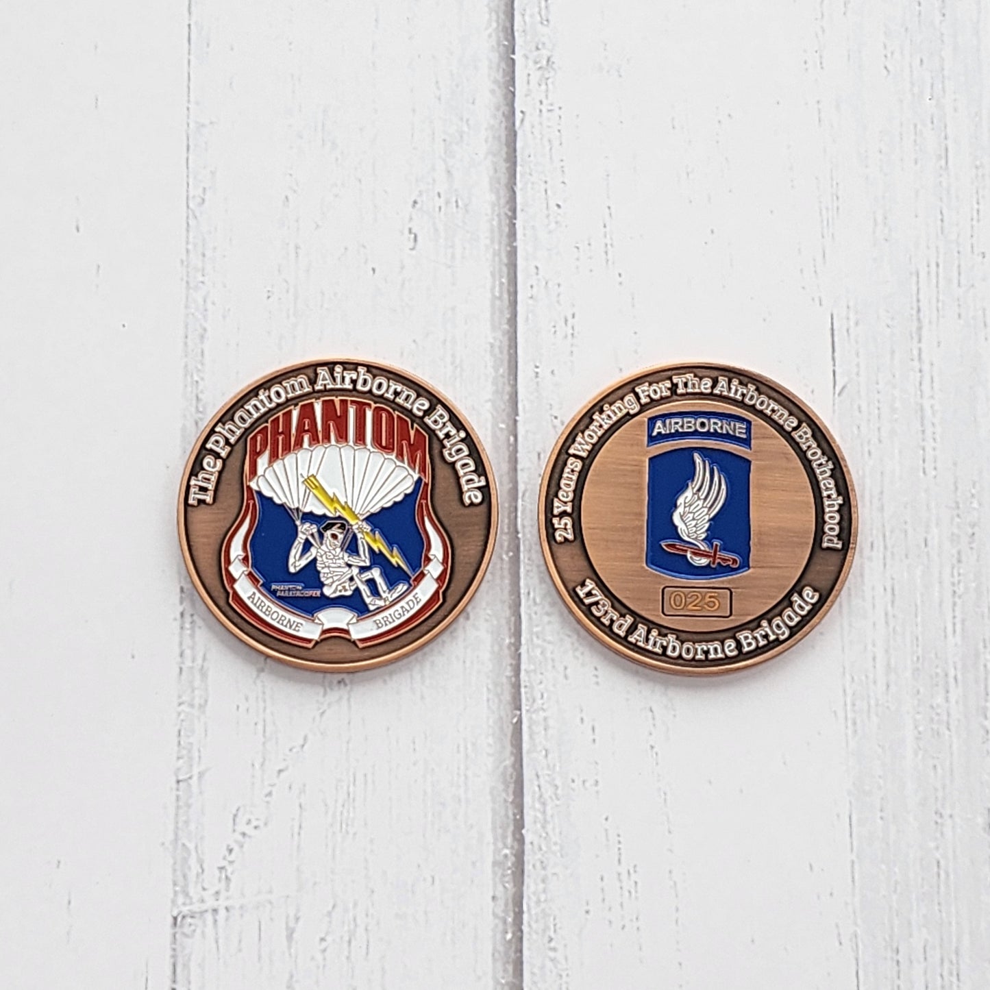 Phantom Airborne Brigade 173rd Airborne Challange Coin