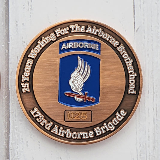 Phantom Airborne Brigade 173rd Airborne Challange Coin