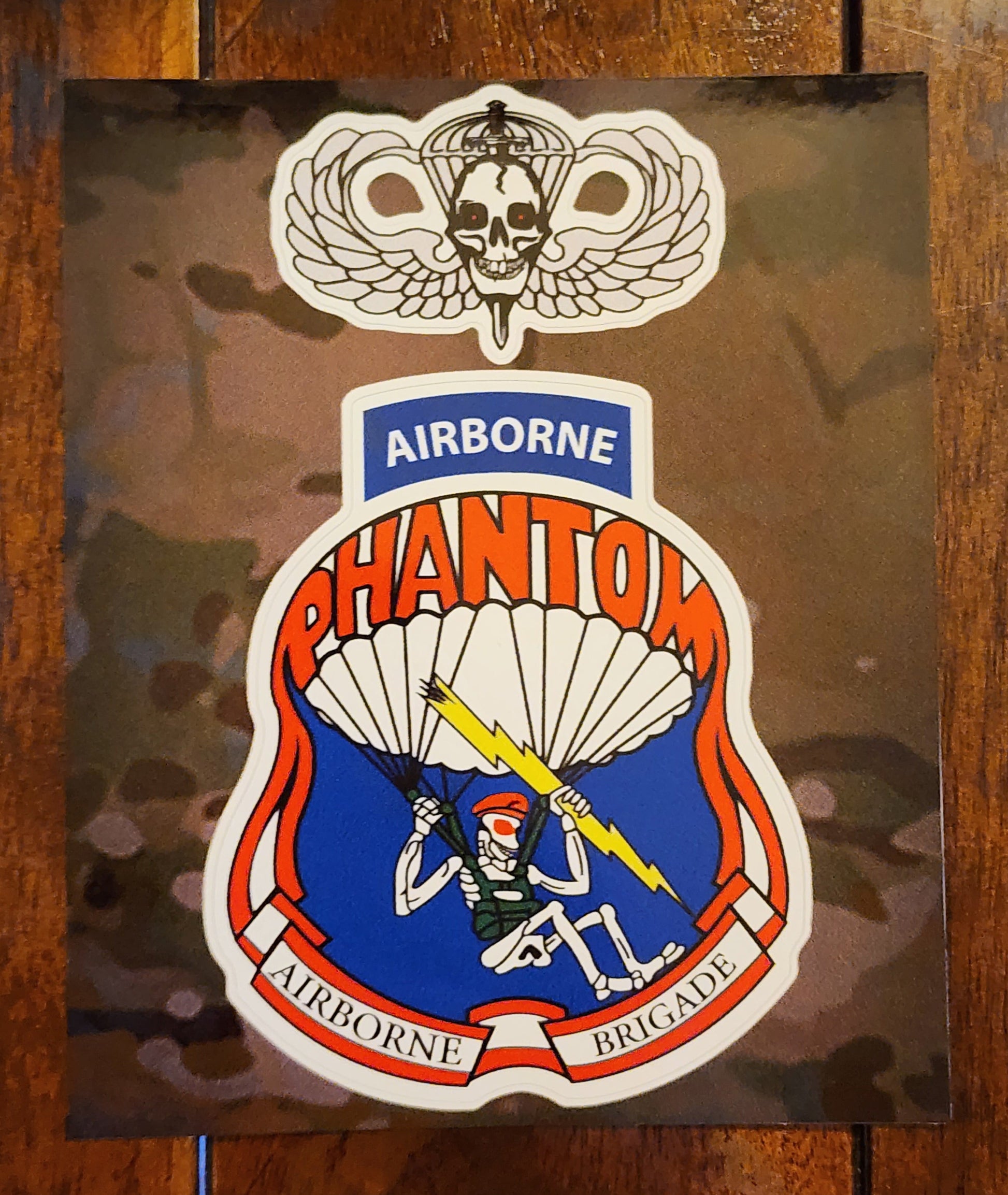 PAB Brigade patch and Wings Decal