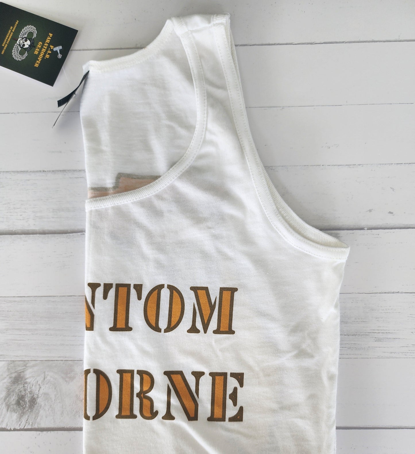 Women's White PAB Tank Top