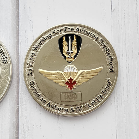 Phantom Airborne Brigade Canadian Paratrooper Challange Coin
