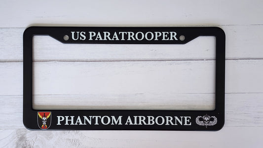 Phantom Airborne License Plate Frame