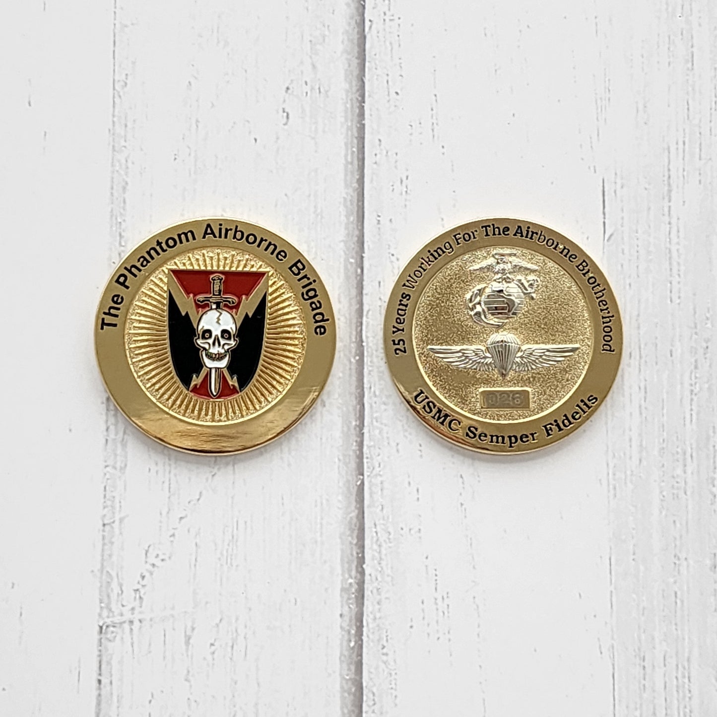 Phantom Airborne Brigade Marine (USMC) Challange Coin