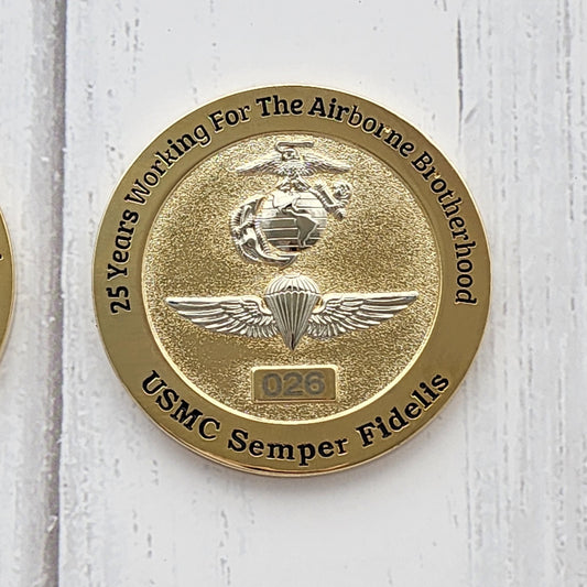 Phantom Airborne Brigade Marine (USMC) Challange Coin