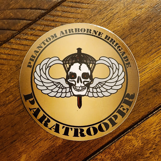 Phantom Airborne Brigade Paratrooper Sticker