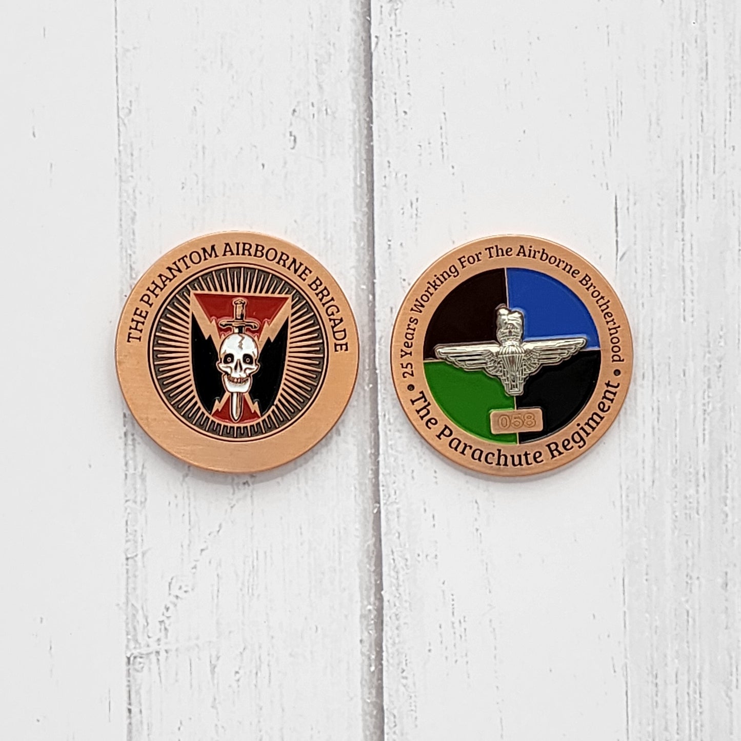Phantom Airbrone Brigade Parachute Regiment Challange Coin