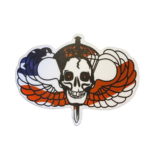 Red, White & Blue Phantom Airborne Wings Sticker