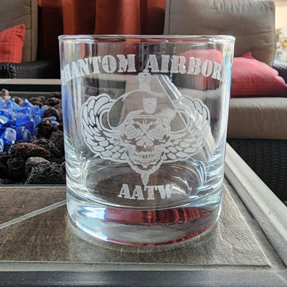 Phantom Airborne Engraved Glasses