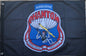 Flag with 'Airborne Phantom Airborne Brigade' emblem on a dark background