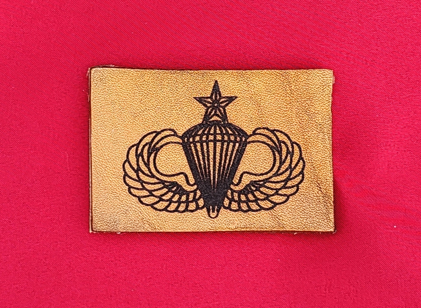 Senior Jump Wings Leather Patch