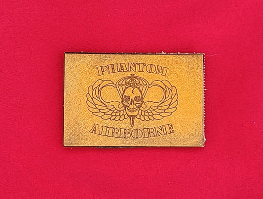 Phantom Airborne Leather Patch