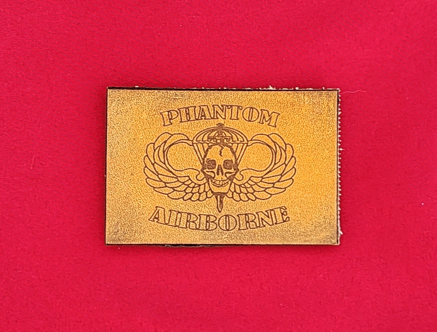 Phantom Airborne Leather Patch